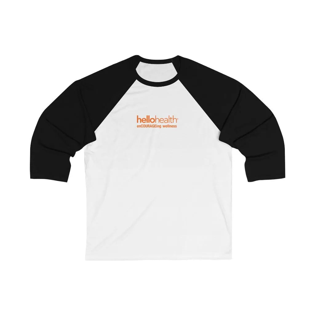 hellohealth 3\4 Sleeve Baseball Tee