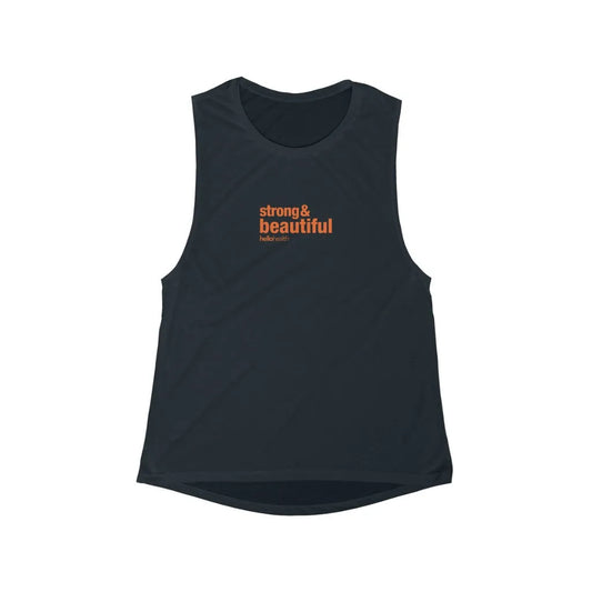 strong & beautiful Women's Flowy Scoop Muscle Tank