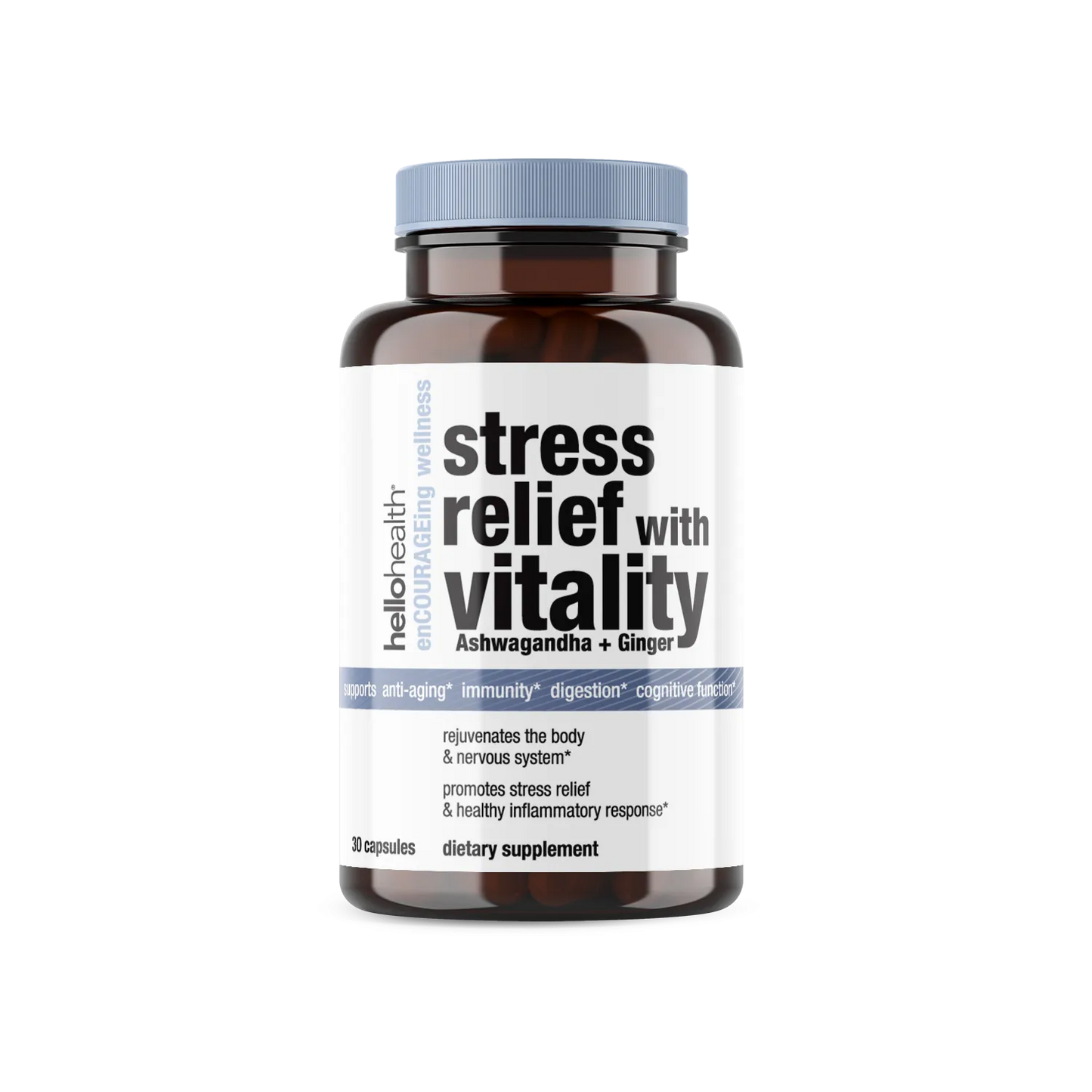 Stress Relief with Vitality (Ashwagandha + Ginger)