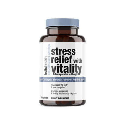 Stress Relief with Vitality (Ashwagandha + Ginger)