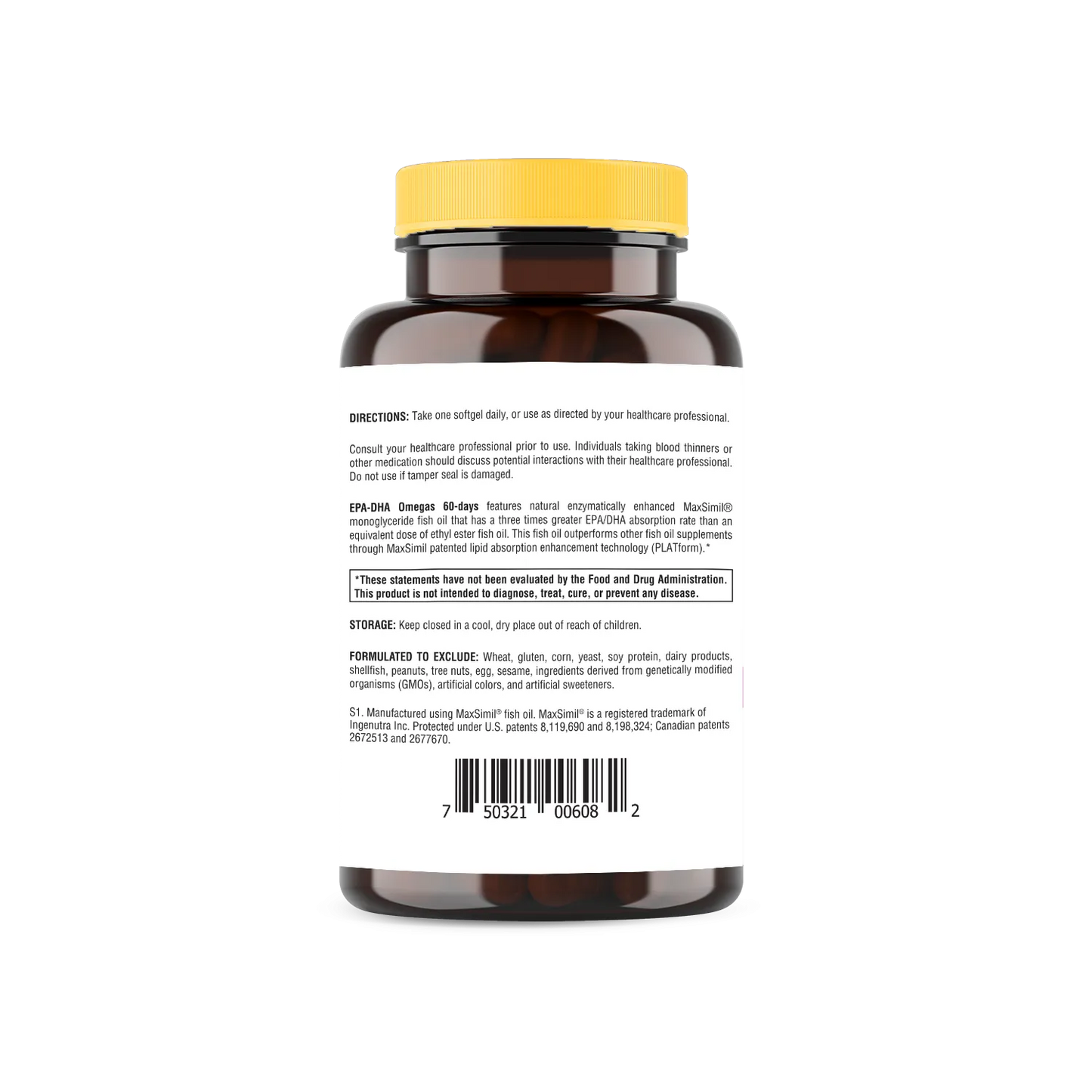 Super Omega-3 EPA/DHA Fish Oil 60 Softgels